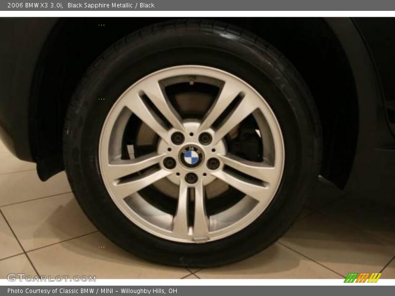 Black Sapphire Metallic / Black 2006 BMW X3 3.0i
