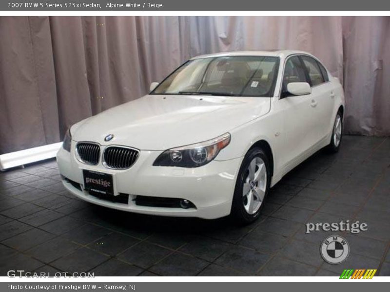 Alpine White / Beige 2007 BMW 5 Series 525xi Sedan