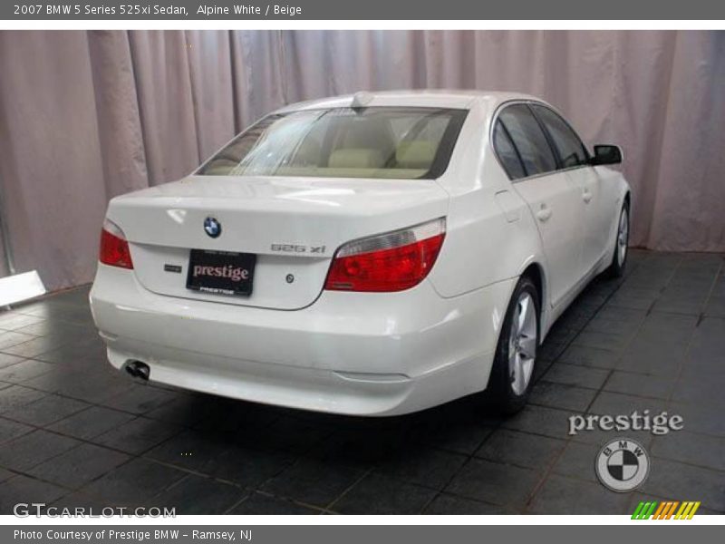 Alpine White / Beige 2007 BMW 5 Series 525xi Sedan