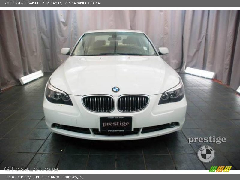Alpine White / Beige 2007 BMW 5 Series 525xi Sedan