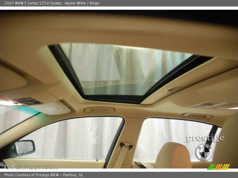 Alpine White / Beige 2007 BMW 5 Series 525xi Sedan