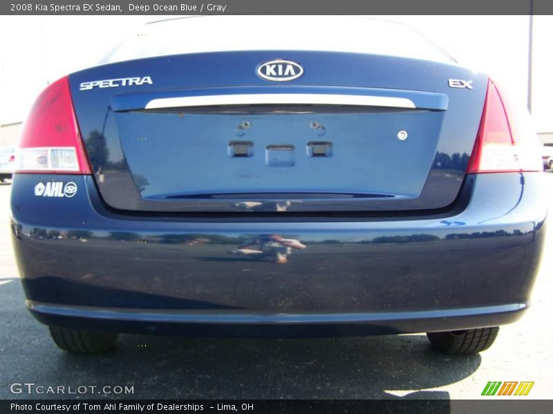 Deep Ocean Blue / Gray 2008 Kia Spectra EX Sedan