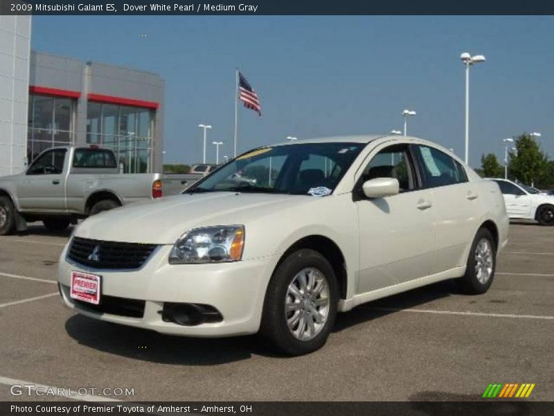 Dover White Pearl / Medium Gray 2009 Mitsubishi Galant ES