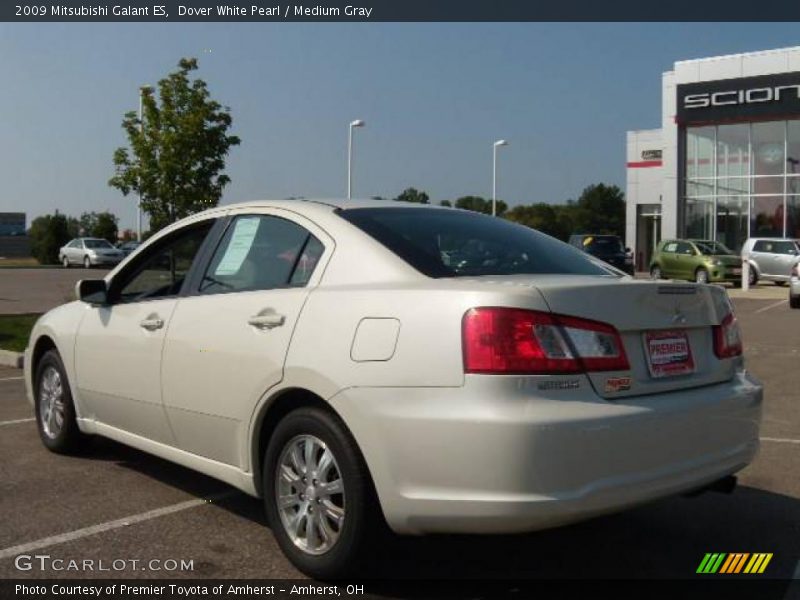 Dover White Pearl / Medium Gray 2009 Mitsubishi Galant ES