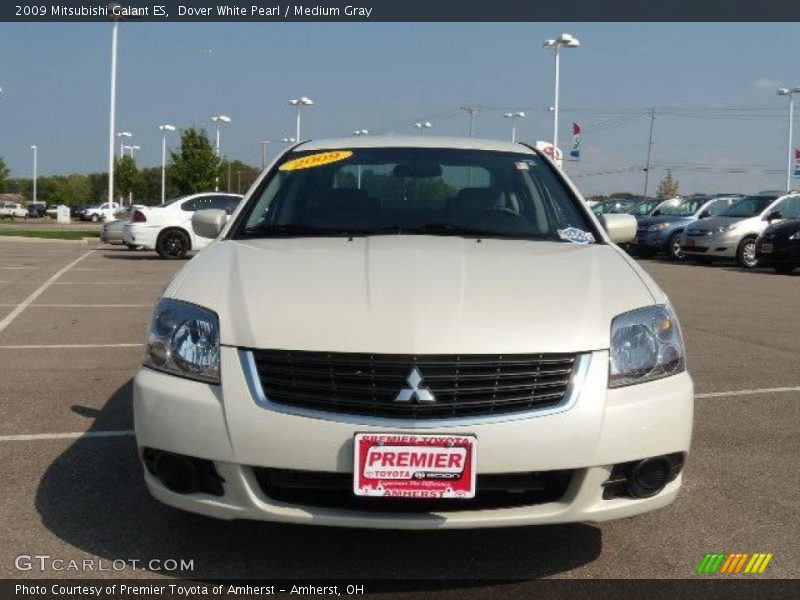 Dover White Pearl / Medium Gray 2009 Mitsubishi Galant ES