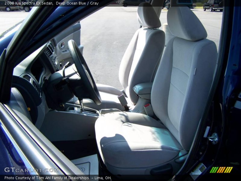 Deep Ocean Blue / Gray 2008 Kia Spectra EX Sedan