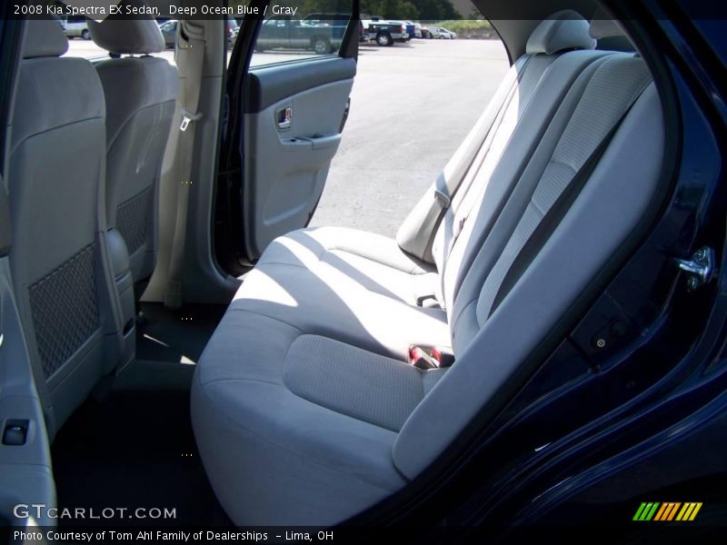 Deep Ocean Blue / Gray 2008 Kia Spectra EX Sedan