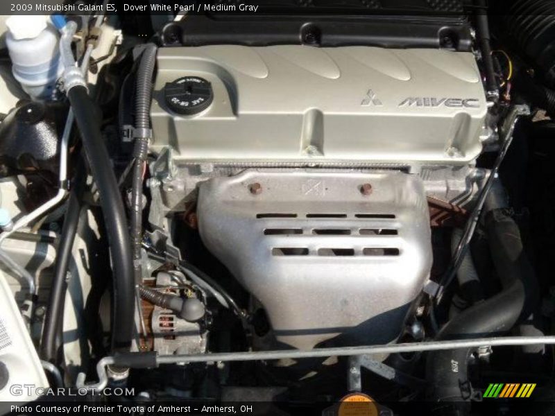 Dover White Pearl / Medium Gray 2009 Mitsubishi Galant ES
