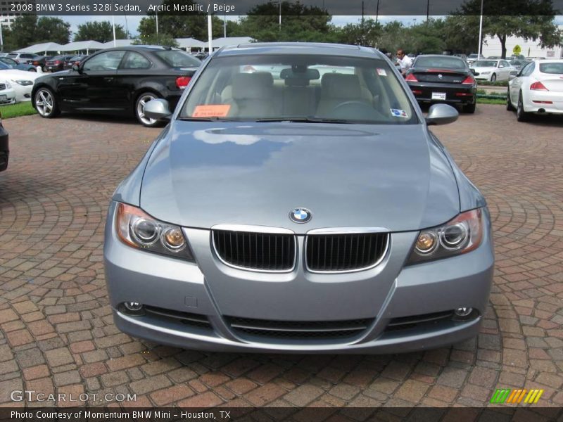 Arctic Metallic / Beige 2008 BMW 3 Series 328i Sedan