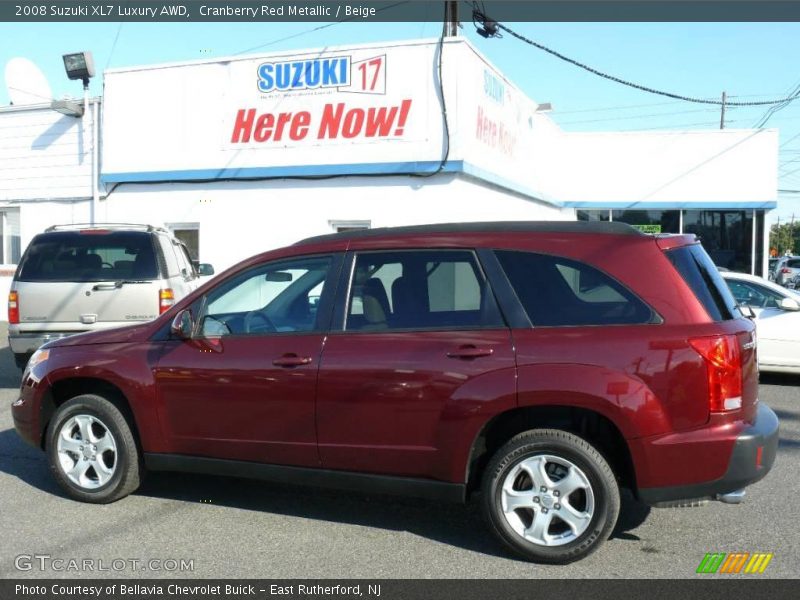 Cranberry Red Metallic / Beige 2008 Suzuki XL7 Luxury AWD