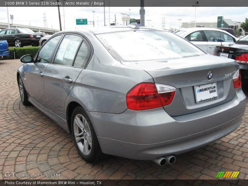 Arctic Metallic / Beige 2008 BMW 3 Series 328i Sedan