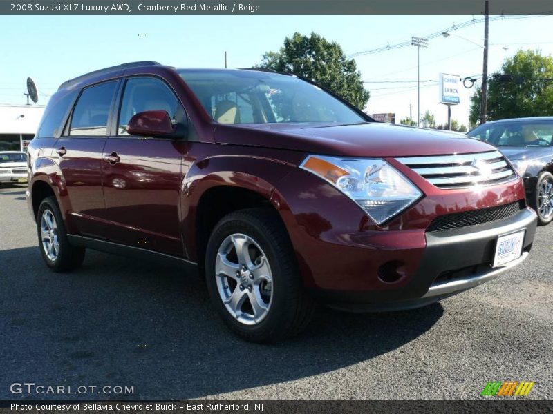 Cranberry Red Metallic / Beige 2008 Suzuki XL7 Luxury AWD