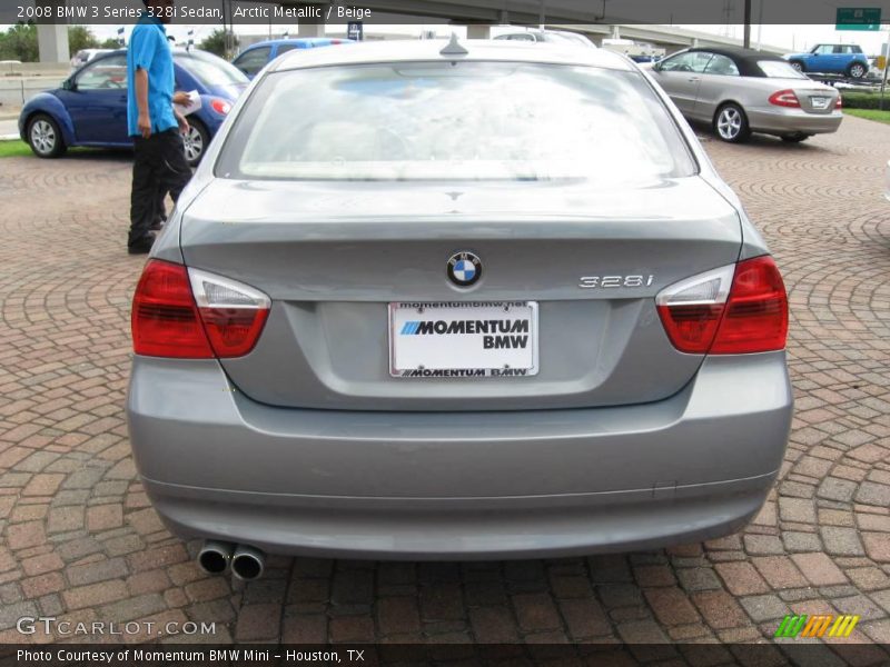 Arctic Metallic / Beige 2008 BMW 3 Series 328i Sedan