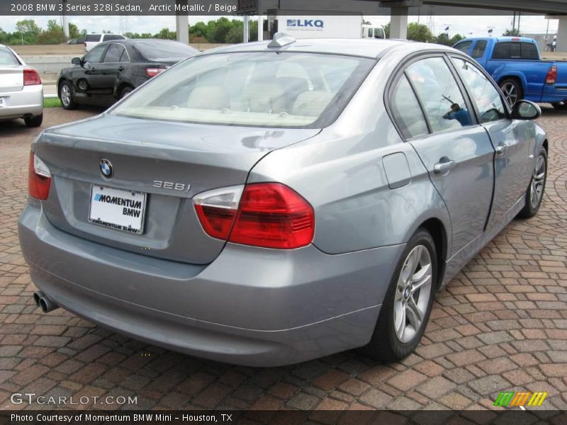 Arctic Metallic / Beige 2008 BMW 3 Series 328i Sedan