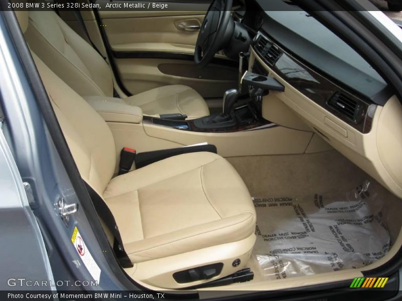 Arctic Metallic / Beige 2008 BMW 3 Series 328i Sedan