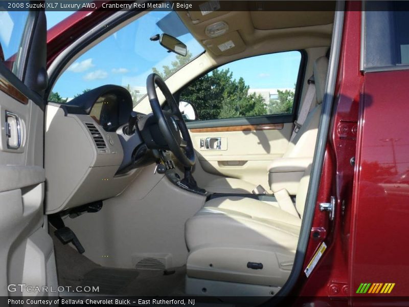 Cranberry Red Metallic / Beige 2008 Suzuki XL7 Luxury AWD