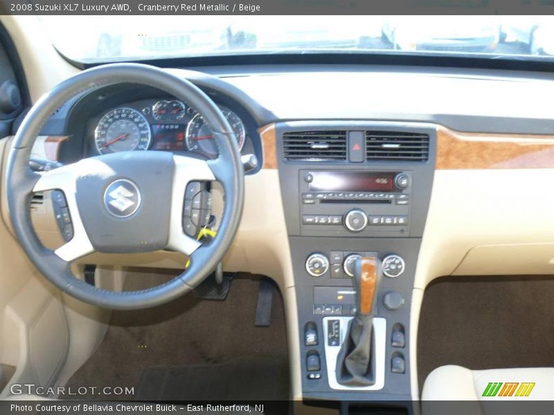 Cranberry Red Metallic / Beige 2008 Suzuki XL7 Luxury AWD