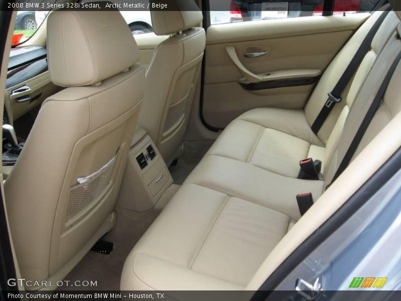 Arctic Metallic / Beige 2008 BMW 3 Series 328i Sedan
