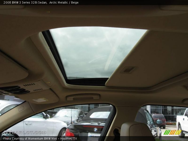 Arctic Metallic / Beige 2008 BMW 3 Series 328i Sedan