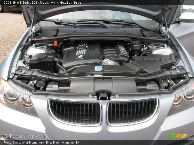 Arctic Metallic / Beige 2008 BMW 3 Series 328i Sedan
