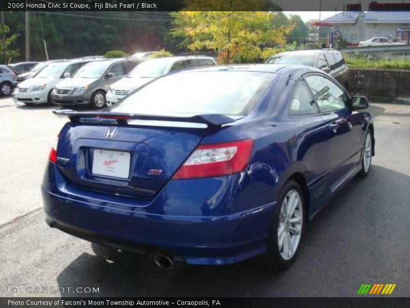 Fiji Blue Pearl / Black 2006 Honda Civic Si Coupe