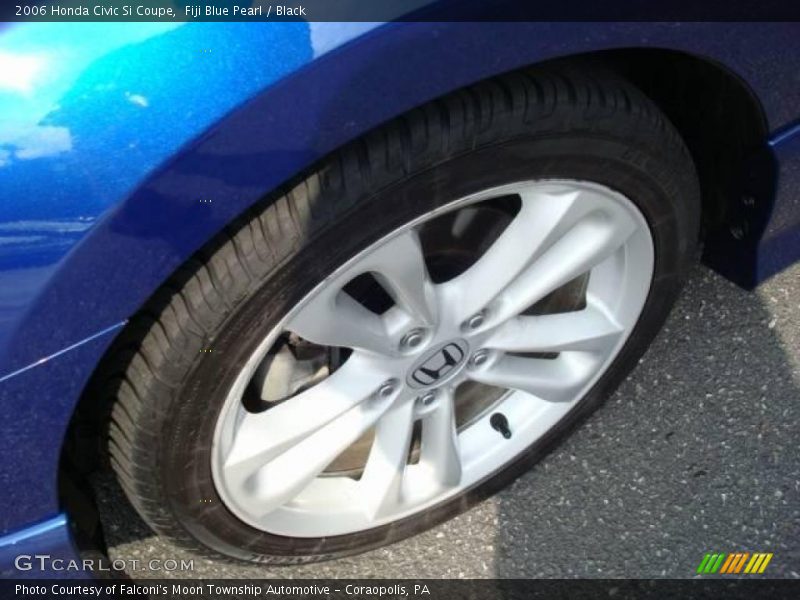 Fiji Blue Pearl / Black 2006 Honda Civic Si Coupe