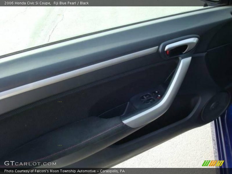 Fiji Blue Pearl / Black 2006 Honda Civic Si Coupe
