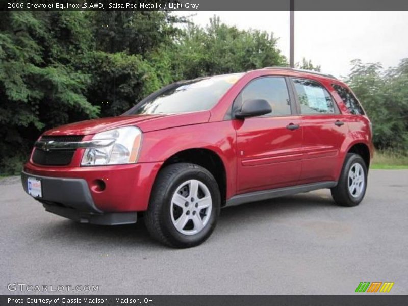 Salsa Red Metallic / Light Gray 2006 Chevrolet Equinox LS AWD