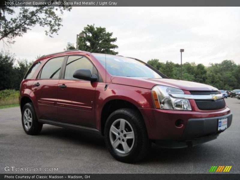 Salsa Red Metallic / Light Gray 2006 Chevrolet Equinox LS AWD