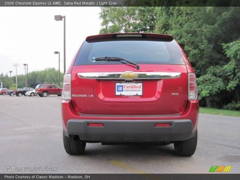 Salsa Red Metallic / Light Gray 2006 Chevrolet Equinox LS AWD