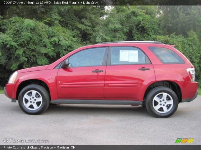 Salsa Red Metallic / Light Gray 2006 Chevrolet Equinox LS AWD