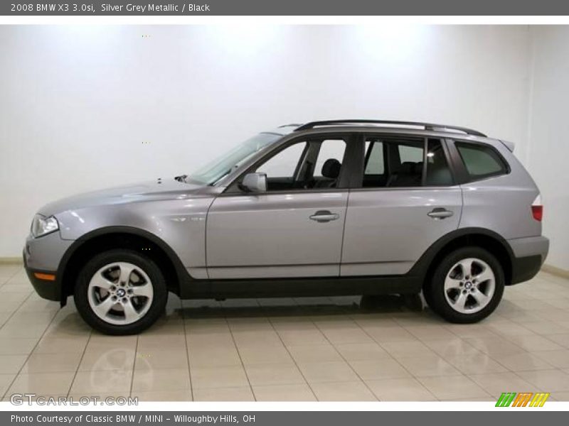 Silver Grey Metallic / Black 2008 BMW X3 3.0si