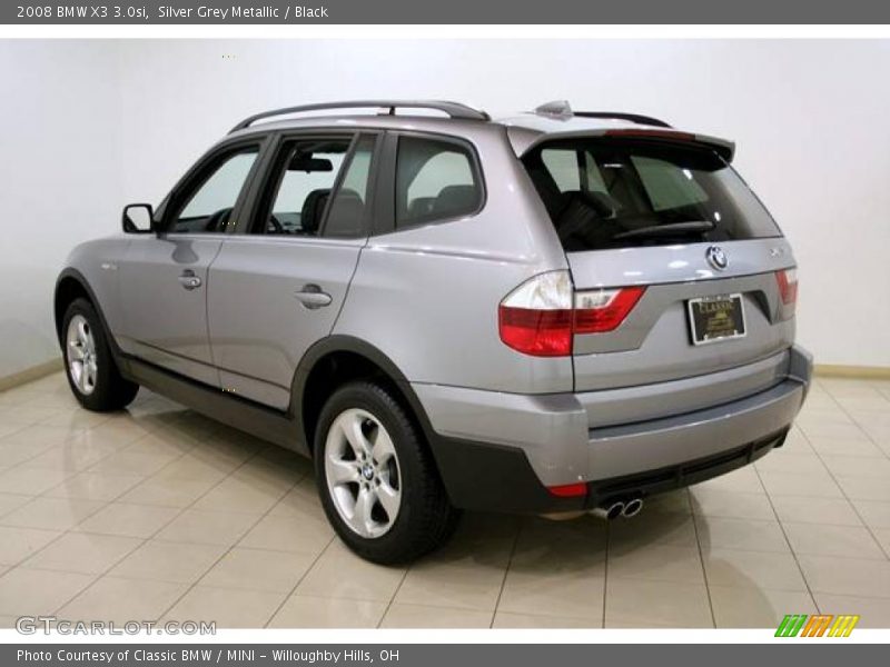 Silver Grey Metallic / Black 2008 BMW X3 3.0si