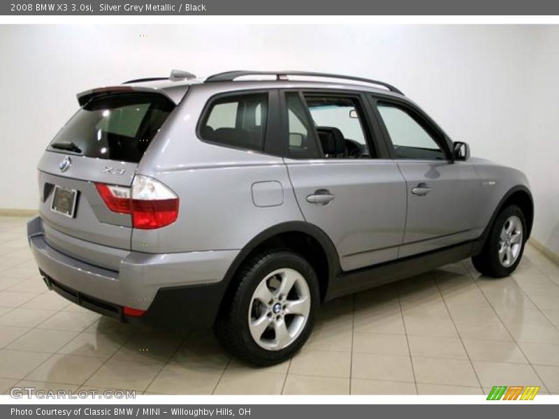 Silver Grey Metallic / Black 2008 BMW X3 3.0si