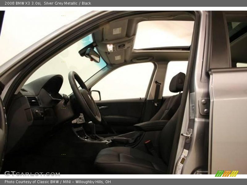 Silver Grey Metallic / Black 2008 BMW X3 3.0si