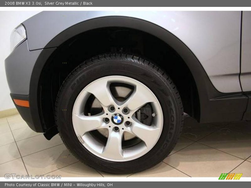 Silver Grey Metallic / Black 2008 BMW X3 3.0si