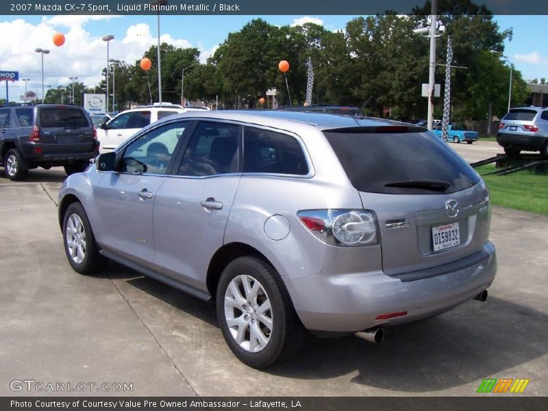 Liquid Platinum Metallic / Black 2007 Mazda CX-7 Sport
