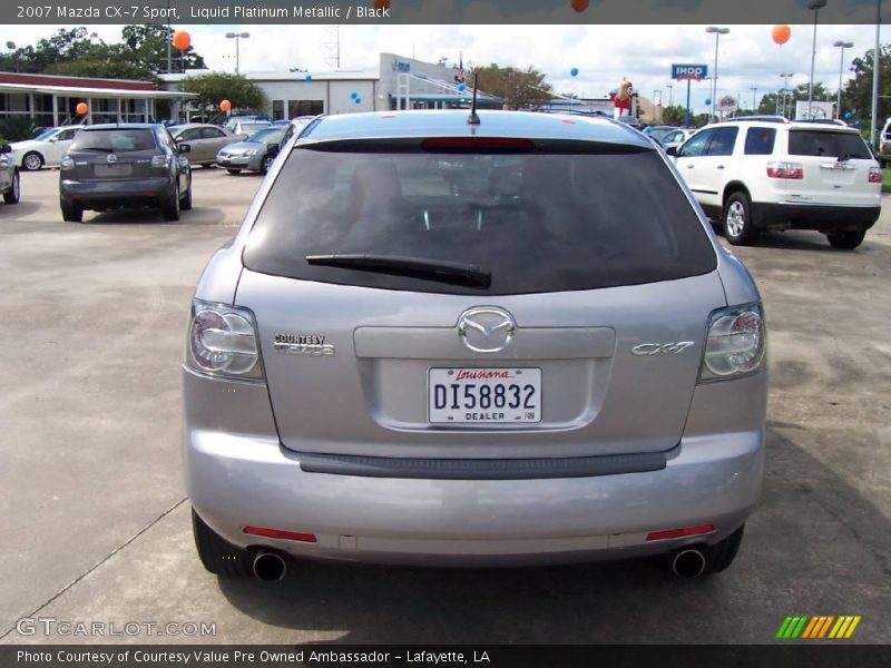 Liquid Platinum Metallic / Black 2007 Mazda CX-7 Sport