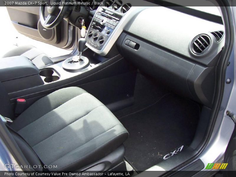 Liquid Platinum Metallic / Black 2007 Mazda CX-7 Sport