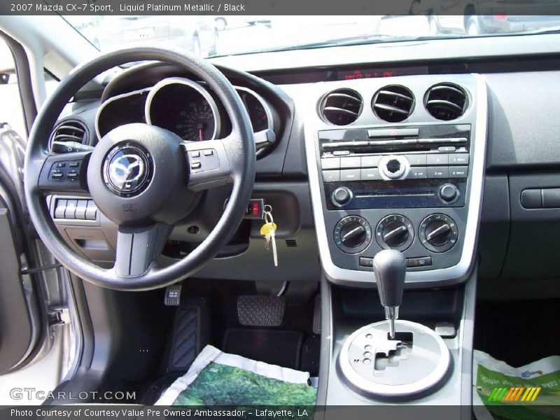 Liquid Platinum Metallic / Black 2007 Mazda CX-7 Sport