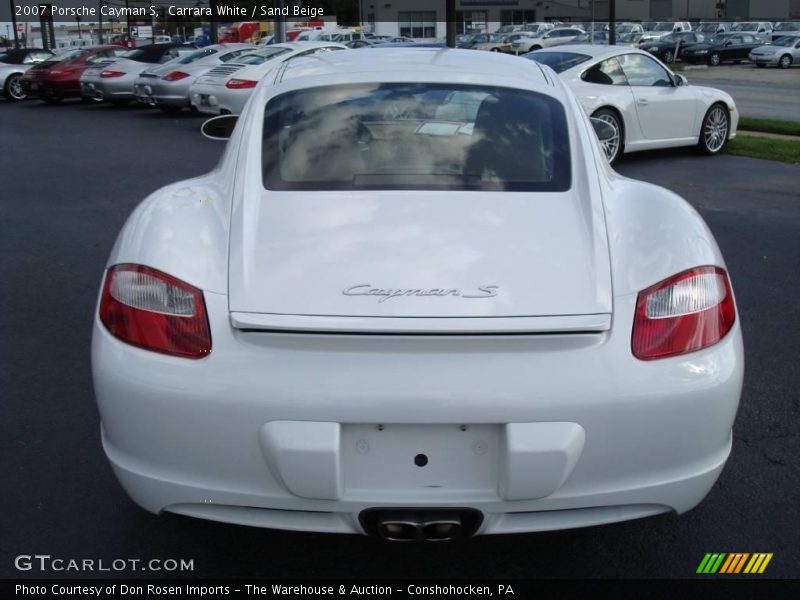 Carrara White / Sand Beige 2007 Porsche Cayman S