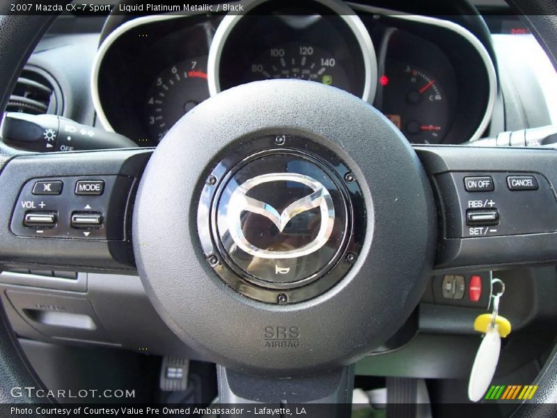 Liquid Platinum Metallic / Black 2007 Mazda CX-7 Sport