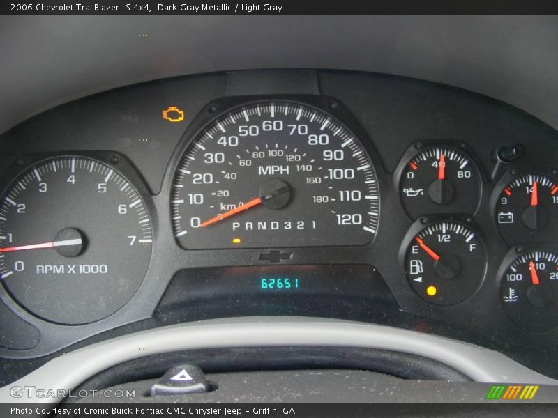 Dark Gray Metallic / Light Gray 2006 Chevrolet TrailBlazer LS 4x4