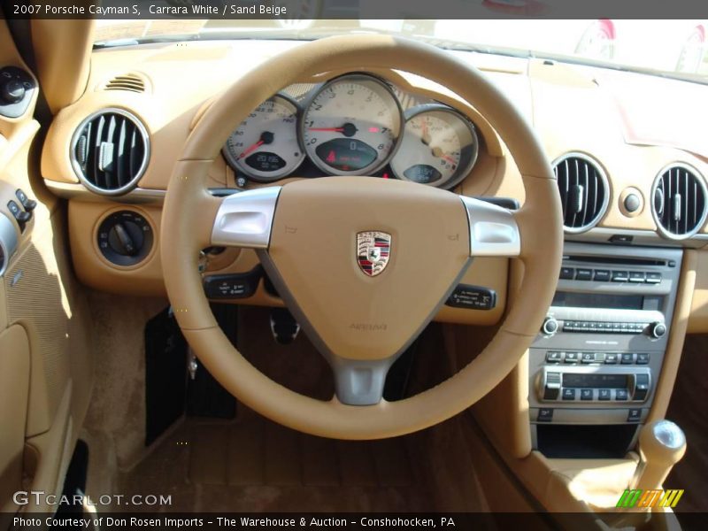 Carrara White / Sand Beige 2007 Porsche Cayman S