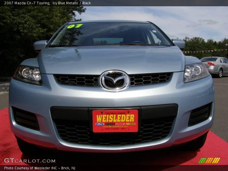 Icy Blue Metallic / Black 2007 Mazda CX-7 Touring