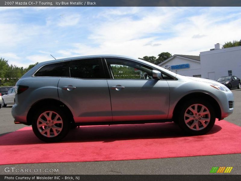 Icy Blue Metallic / Black 2007 Mazda CX-7 Touring