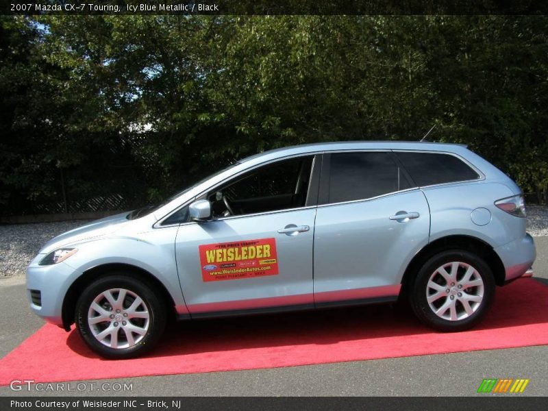 Icy Blue Metallic / Black 2007 Mazda CX-7 Touring
