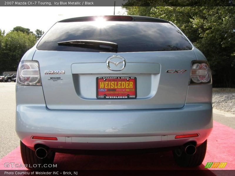 Icy Blue Metallic / Black 2007 Mazda CX-7 Touring