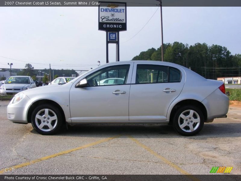 Summit White / Gray 2007 Chevrolet Cobalt LS Sedan