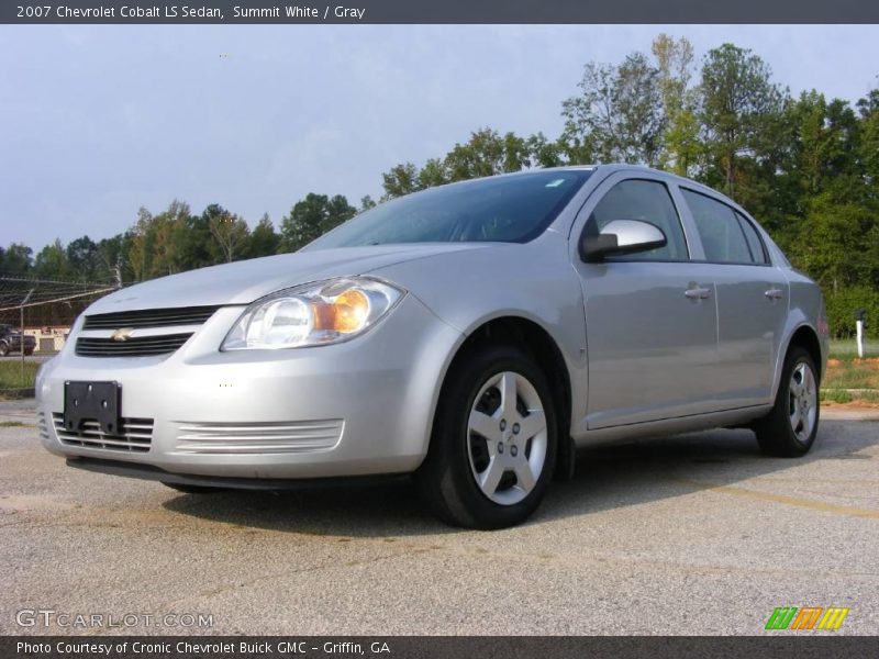 Summit White / Gray 2007 Chevrolet Cobalt LS Sedan